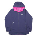 BERGHAUS Womens Navy Blue Outdoor Jacket UK 14 Synthetic Zip Hooded Plain