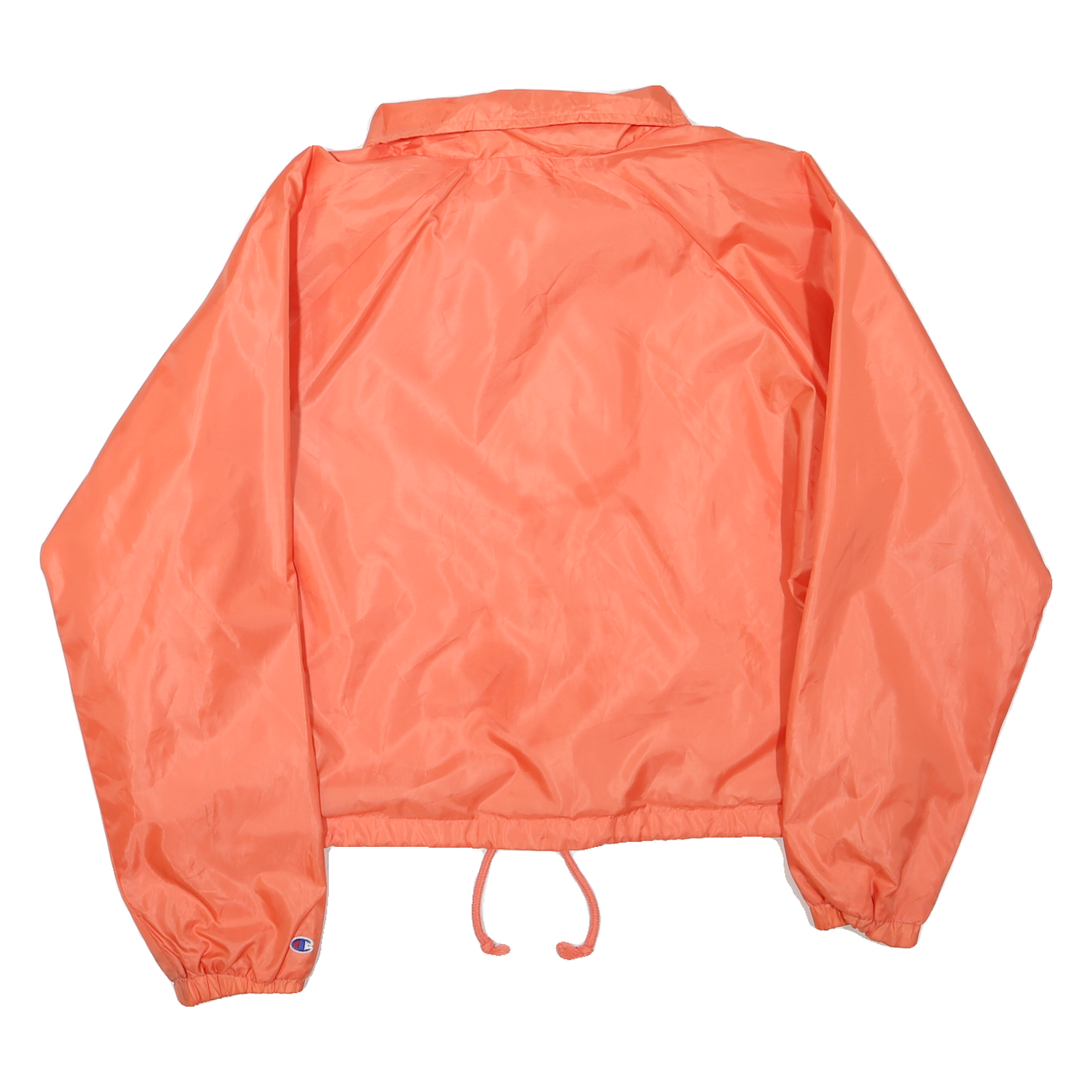 CHAMPION Womens Orange Button Jacket XL Polyester Blend Plain Sportswear