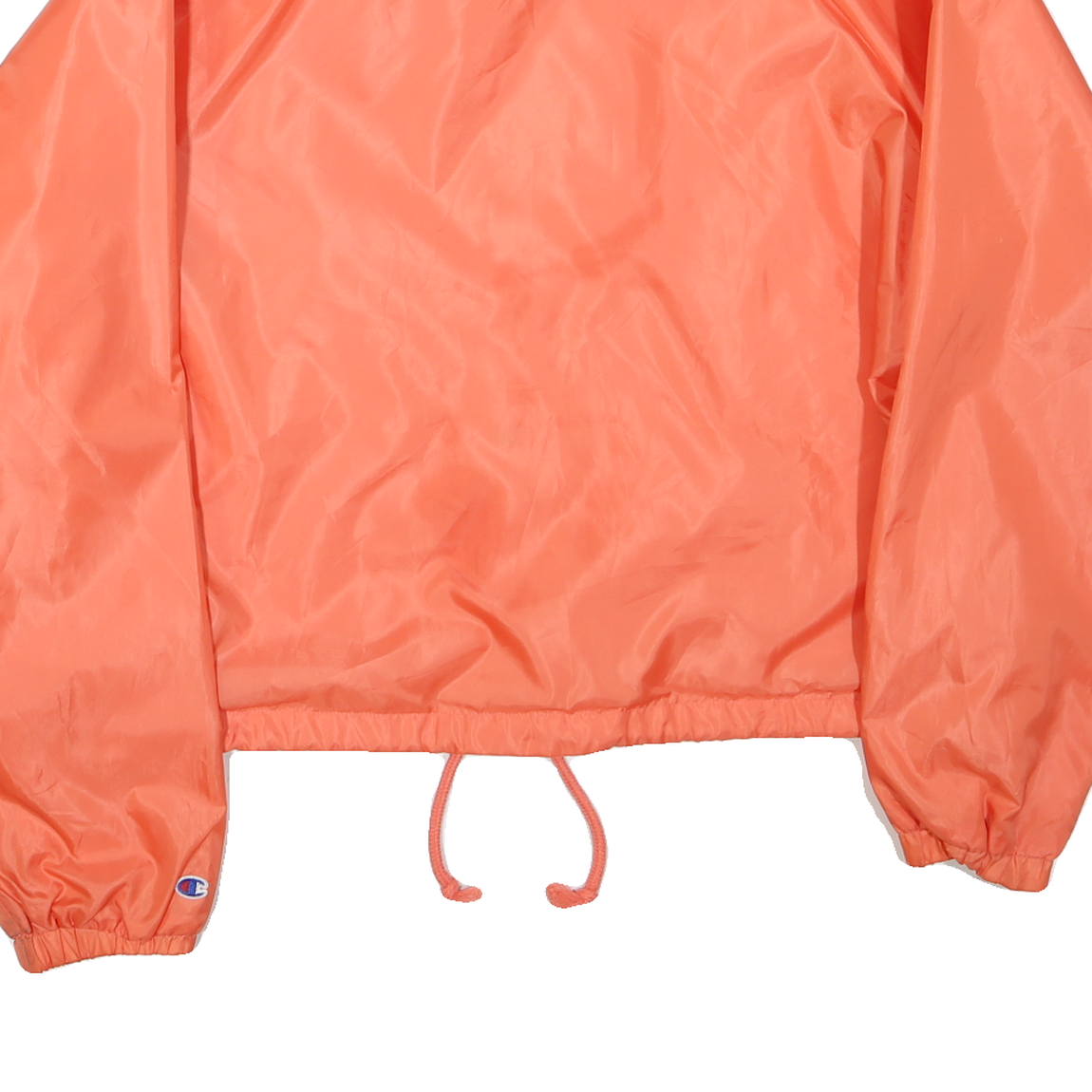 CHAMPION Womens Orange Button Jacket XL Polyester Blend Plain Sportswear