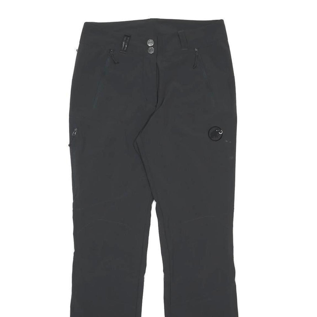MAMMUT Womens Polyamide Blend Black Regular Straight Trousers W28 L31 Outdoor