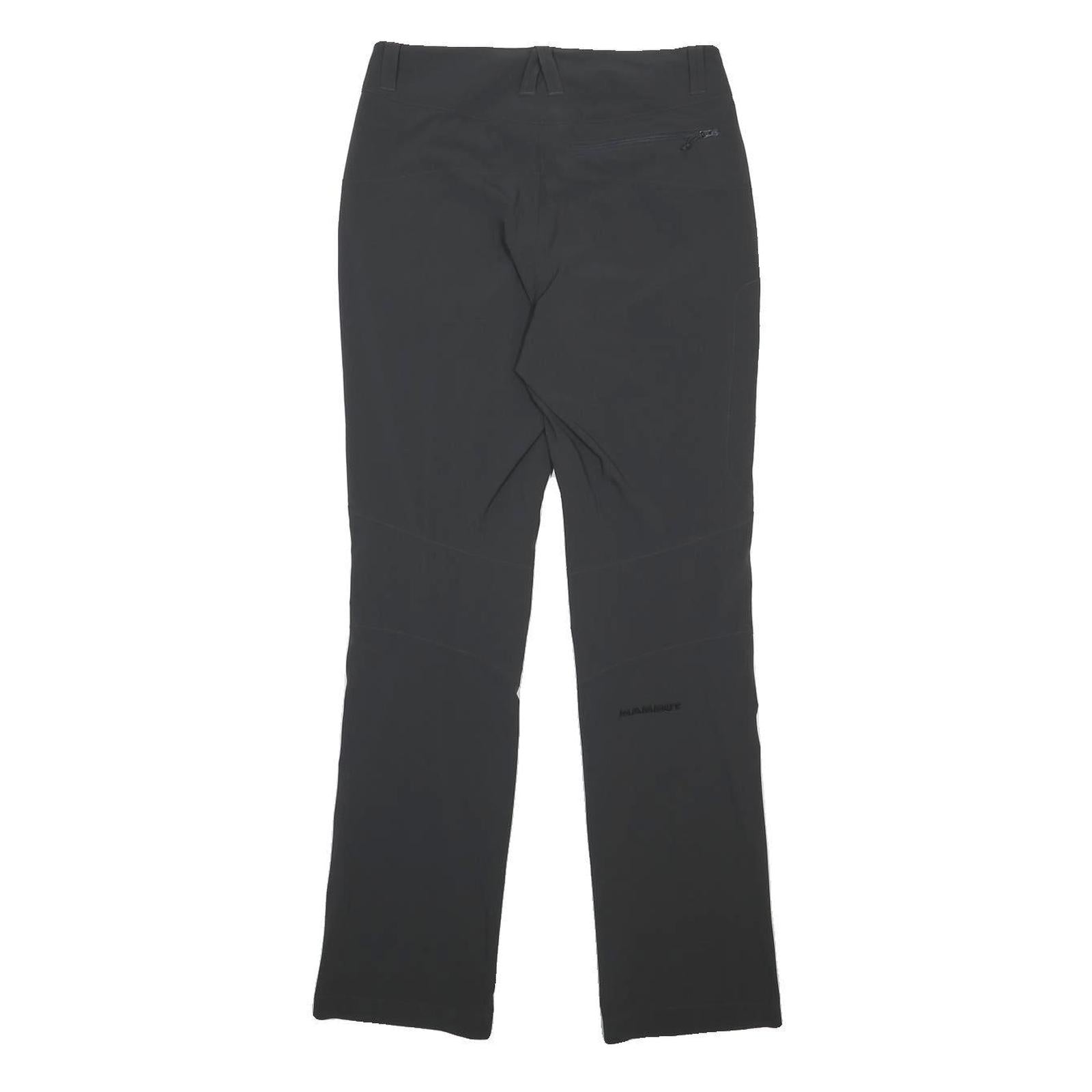 MAMMUT Womens Polyamide Blend Black Regular Straight Trousers W28 L31 Outdoor