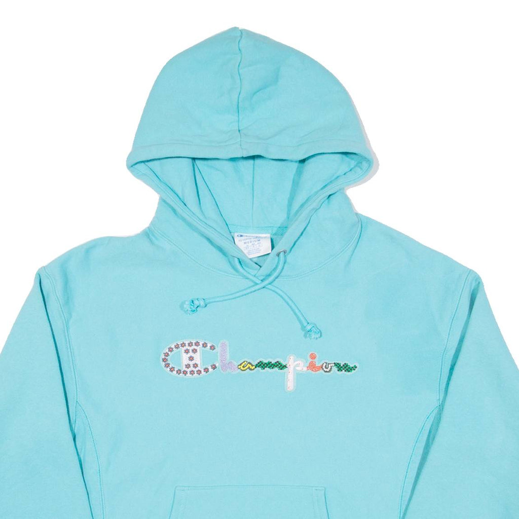 CHAMPION REVERSE WEAVE Womens Blue Hoodie M