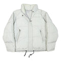 SERGIO TACCHINI Womens White Quilted Jacket L Polyester Blend Zip Casual