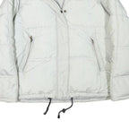 SERGIO TACCHINI Womens White Quilted Jacket L Polyester Blend Zip Casual