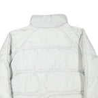 SERGIO TACCHINI Womens White Quilted Jacket L Polyester Blend Zip Casual