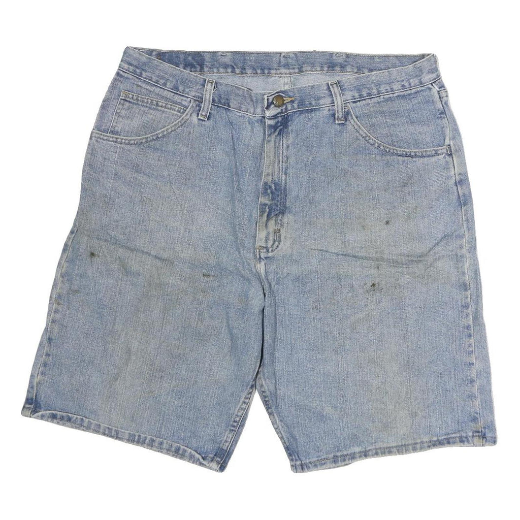 WRANGLER Mens Denim Blue Cotton Shorts XL W38 Casual Workwear Relaxed Fit