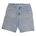WRANGLER Mens Denim Blue Cotton Shorts XL W38 Casual Workwear Relaxed Fit