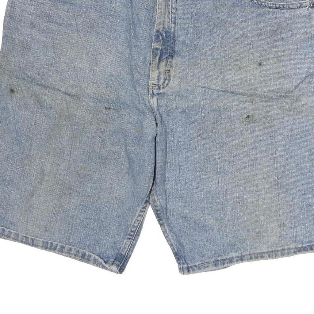 WRANGLER Mens Denim Blue Cotton Shorts XL W38 Casual Workwear Relaxed Fit