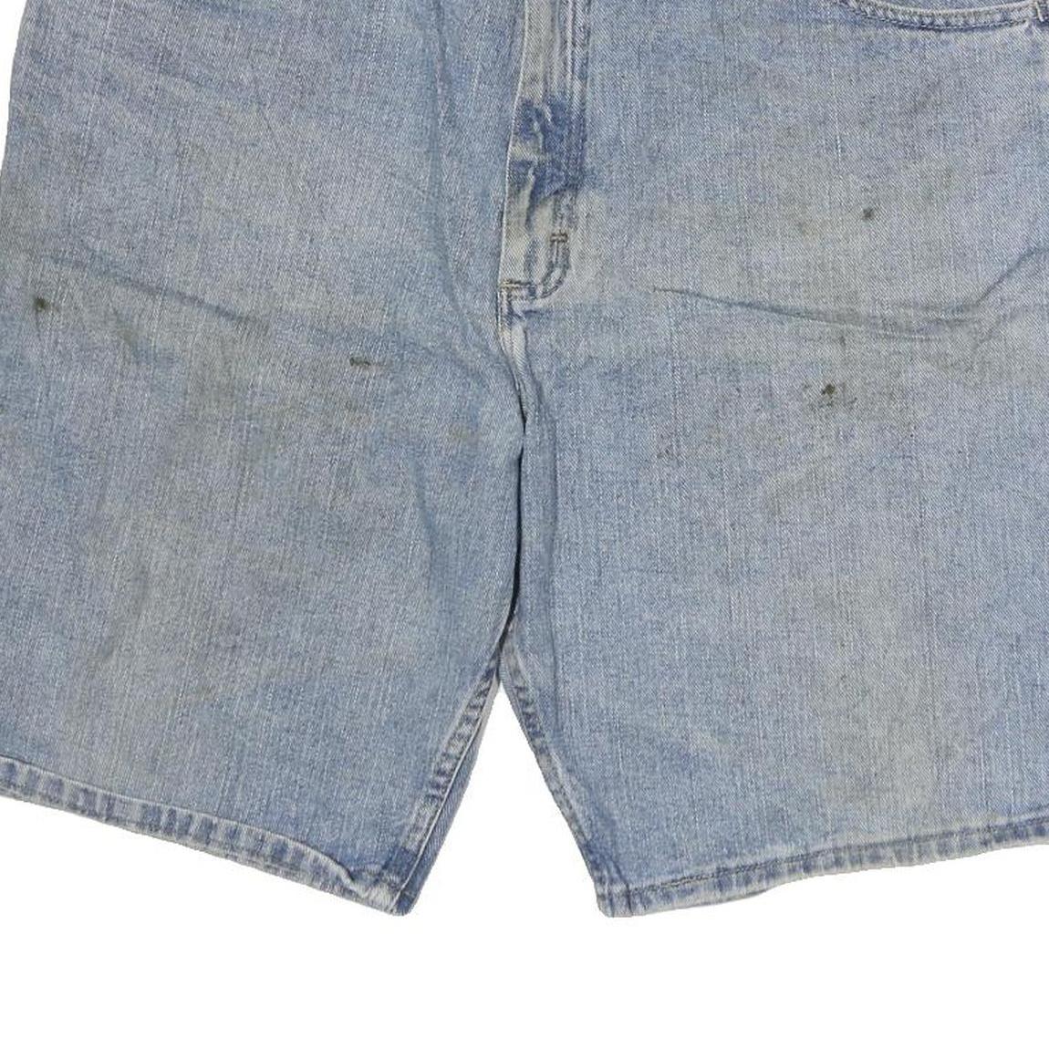 WRANGLER Mens Denim Blue Cotton Shorts XL W38 Casual Workwear Relaxed Fit