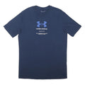 UNDER ARMOUR Mens Navy Blue Graphic T-Shirt M Short Sleeve Crew Neck Casual