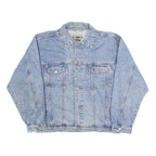 COUNTRY SEAT Mens Blue Denim Button Jacket L Cotton Classic Casual