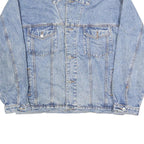 COUNTRY SEAT Mens Blue Denim Button Jacket L Cotton Classic Casual