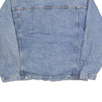 COUNTRY SEAT Mens Blue Denim Button Jacket L Cotton Classic Casual