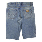 WRANGLER Womens Shorts Blue Denim L W36 Classic Cotton Blend Casual Summer
