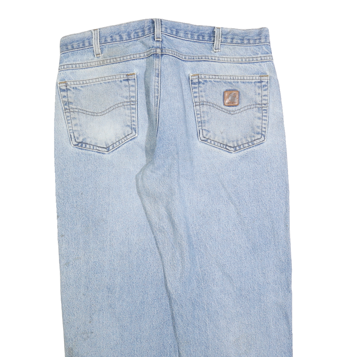CARHARTT Mens Jeans Blue Relaxed Straight Denim Light W36 L28 Workwear Casual