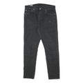 LEVI'S 512 BIG E Mens Slim Black Skinny Denim W32 L30 Cotton Blend Zip Jeans
