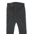 LEVI'S 512 BIG E Mens Slim Black Skinny Denim W32 L30 Cotton Blend Zip Jeans