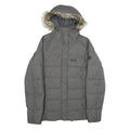 JACK WOLFSKIN Womens Grey Outdoor Jacket M Polyamide Plain Zip Hooded