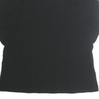BANANA REPUBLIC Womens Black Basic Puff Sleeve Crew Neck Top S Polyester
