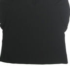 BANANA REPUBLIC Womens Black Basic Puff Sleeve Crew Neck Top S Polyester