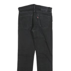 LEVI'S 511 BIG E Mens Jeans Black Slim Skinny Denim Medium W31 L32 Stretch Zip