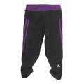 ADIDAS Womens Shorts Black & Purple Sports Slim UK 8 W28 Elastic Waistband