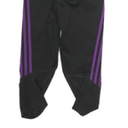 ADIDAS Womens Shorts Black & Purple Sports Slim UK 8 W28 Elastic Waistband