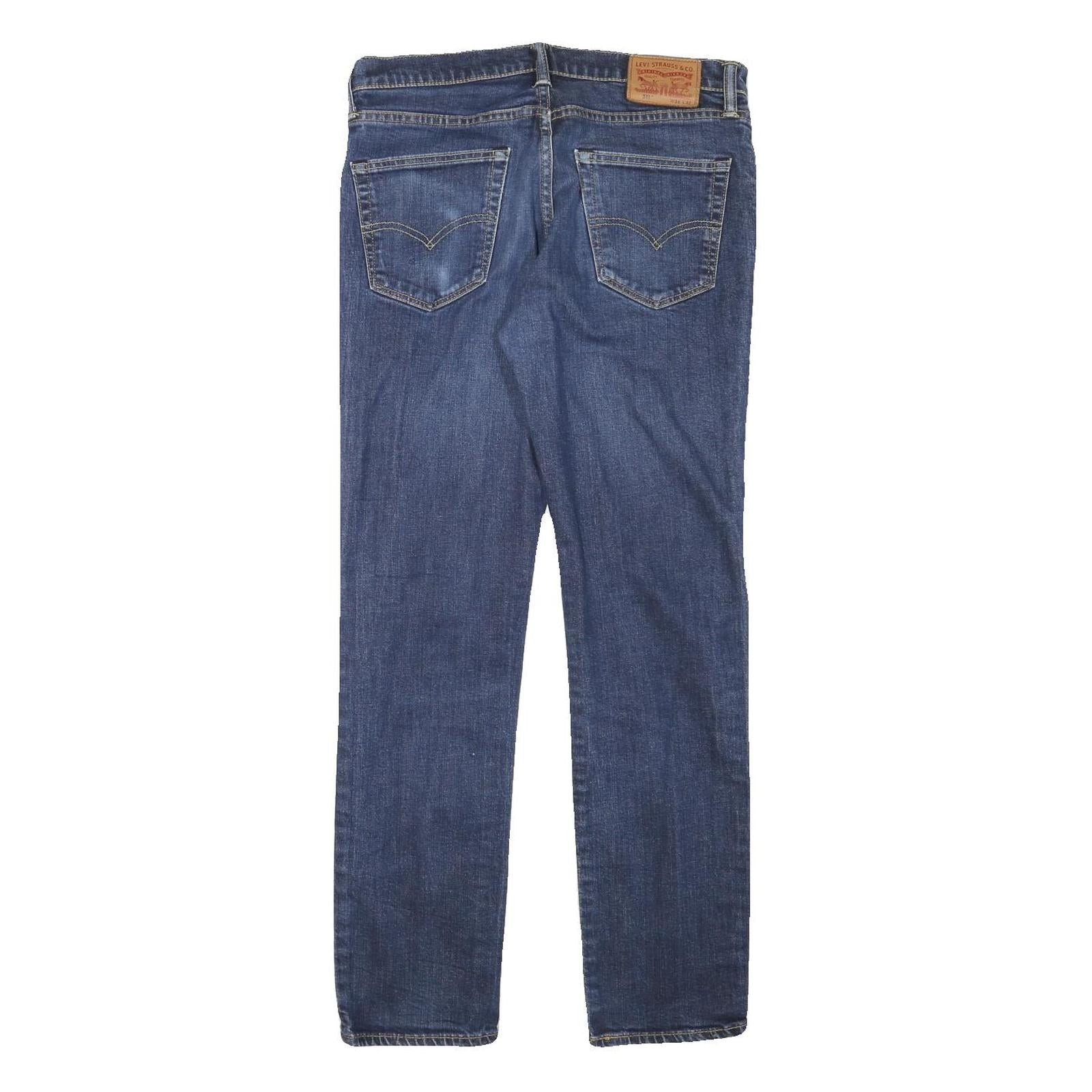 LEVI'S 511 Mens Jeans Blue Slim Skinny Denim Medium W32 L30 Stylish Zip