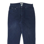 GUESS Mens Regular Blue Denim Jeans W34 L27 Classic Cotton Blend Zip