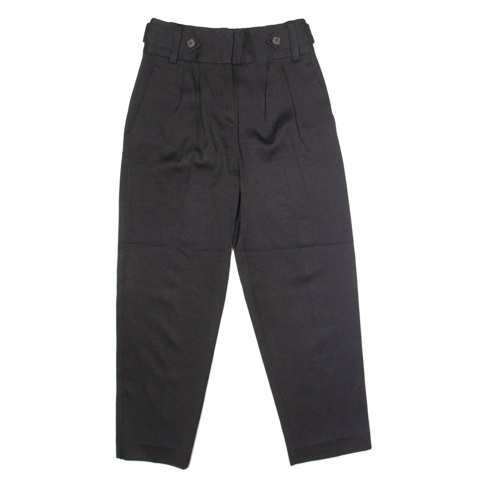 REISS Womens Trousers Black Regular Straight Viscose W26 L26