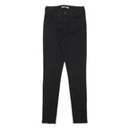 LEVI'S 721 Womens Slim Black Denim Jeans W27 L30 Cotton Blend Zip Skinny Fit