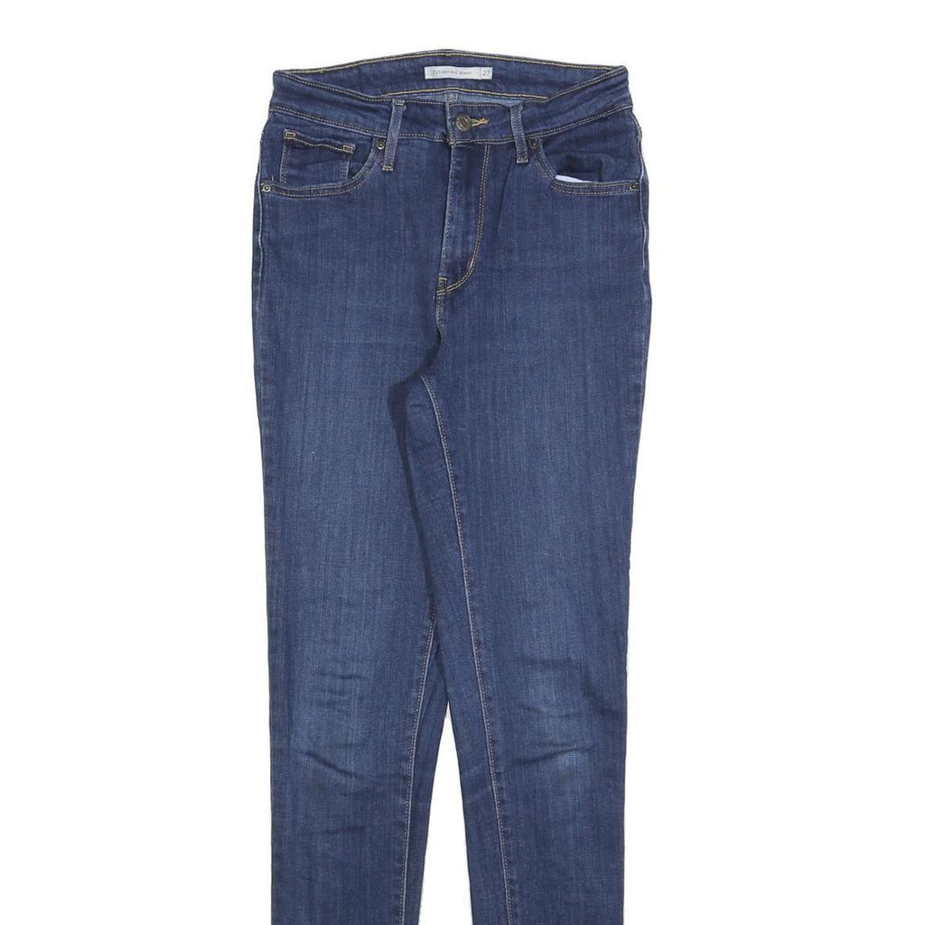 LEVI'S 721 Womens Jeans Blue Slim Skinny Denim Medium W27 L32 Stretch Cotton