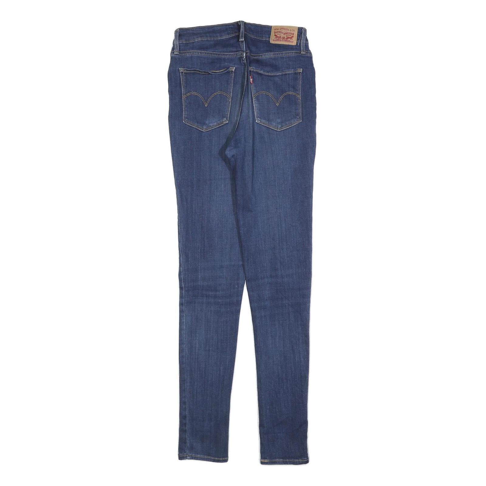 LEVI'S 721 Womens Jeans Blue Slim Skinny Denim Medium W27 L32 Stretch Cotton