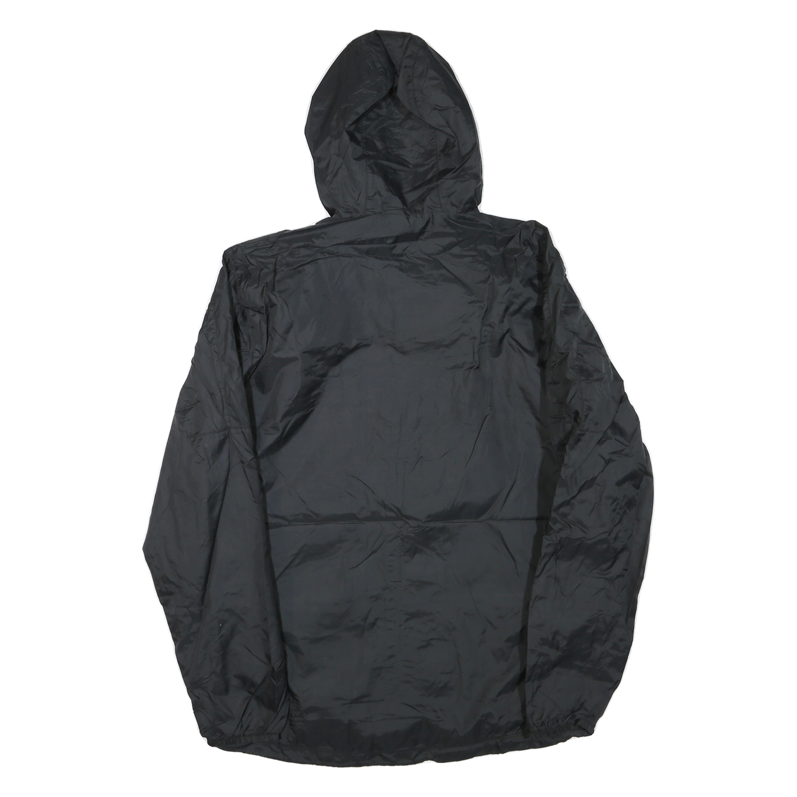 NIKE Mens Black Sports Logo Zip Jacket M Polyester Blend Lightweight Hooded