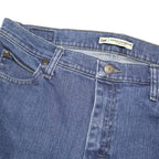 LEE Womens Regular Fit Straight Leg Denim Medium Blue Jeans W32 L32 Button