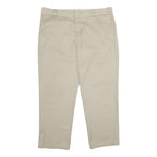 DICKIES Mens Classic Beige Workwear Trousers W40 L30 Zip Closure Casual
