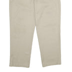 DICKIES Mens Classic Beige Workwear Trousers W40 L30 Zip Closure Casual
