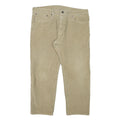 LEVI'S Mens Regular Beige Cotton Blend Regular Fit Zip Trousers W36 L25