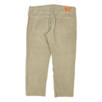 LEVI'S Mens Regular Beige Cotton Blend Regular Fit Zip Trousers W36 L25