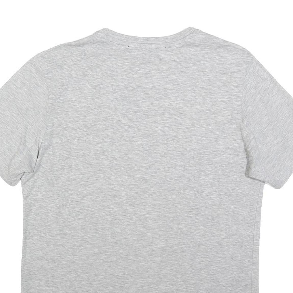 NEW BALANCE Mens Grey NBTC Cotton T-Shirt L Short Sleeve Crew Neck Casual