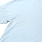 NIKE Mens Light Blue T-Shirt XS Short Sleeve Crew Neck Logo Tape Stripe