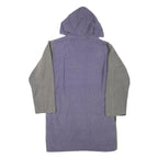 CHOTA INDIA Womens Green & Purple Hooded Zip Cotton Blend Jacket M Ethnic Print