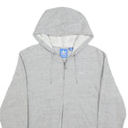 ADIDAS Mens Grey Zip Up Hoodie M Cotton Blend Casual Sportswear
