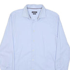 TOMMY HILFIGER Mens Blue Shirt M Classic Cotton Formal Long Sleeve Button