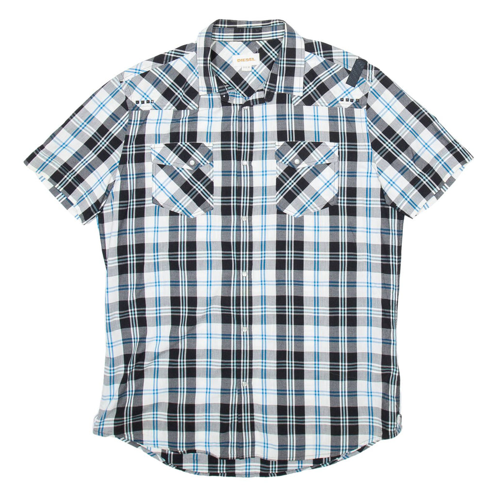 DIESEL Womens Shirt Black Check XL