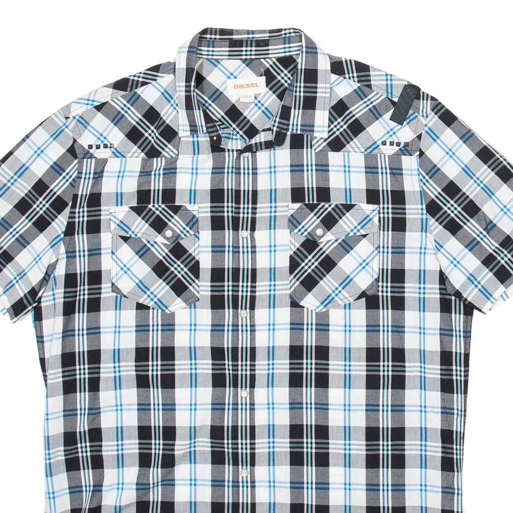 DIESEL Womens Shirt Black Check XL