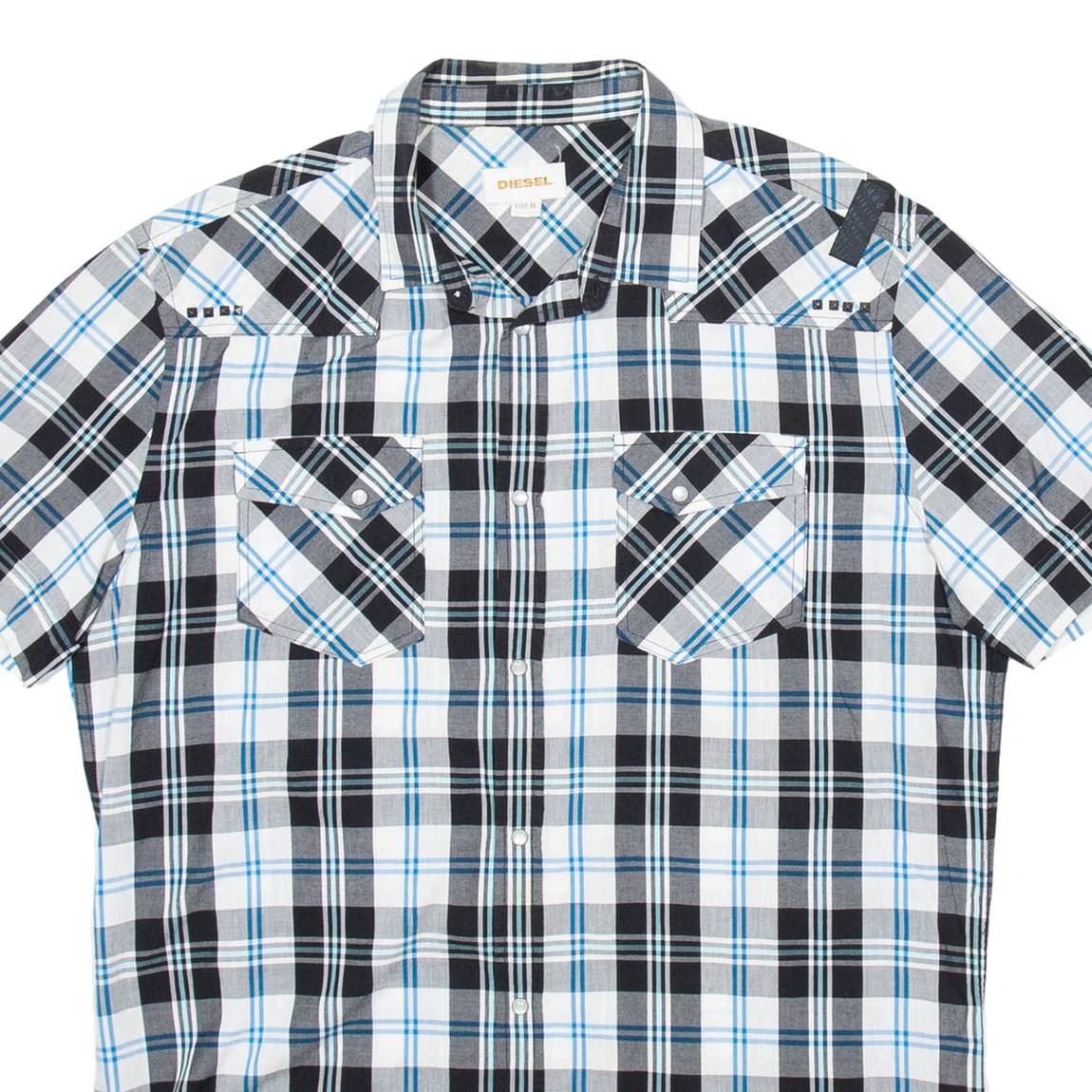DIESEL Womens Shirt Black Check XL