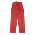 LEVI'S Womens Jeans Red Regular Straight Denim W27 L29 Classic Cotton Blend Zip