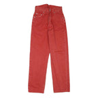 LEVI'S Womens Jeans Red Regular Straight Denim W27 L29 Classic Cotton Blend Zip