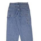 RUSTLER Mens Relaxed Blue Denim Light W31 L33 Casual Workwear Zip Closure